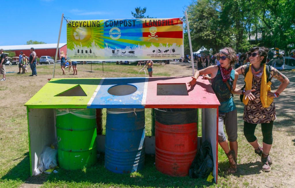 Festival - Recycling bins